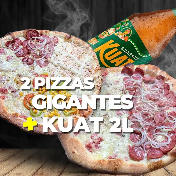 Combo 2 Pizzas Gigantes + Kuat